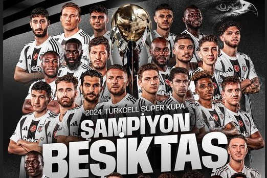 Beşiktaş 5 golle Süper Kupa'yı aldı