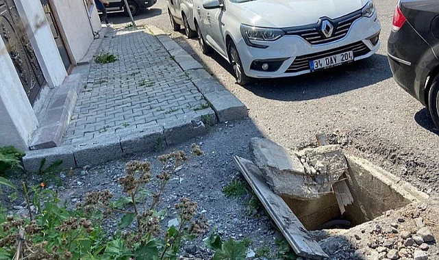 Kanalizasyon hattı kazalara yol açıyor