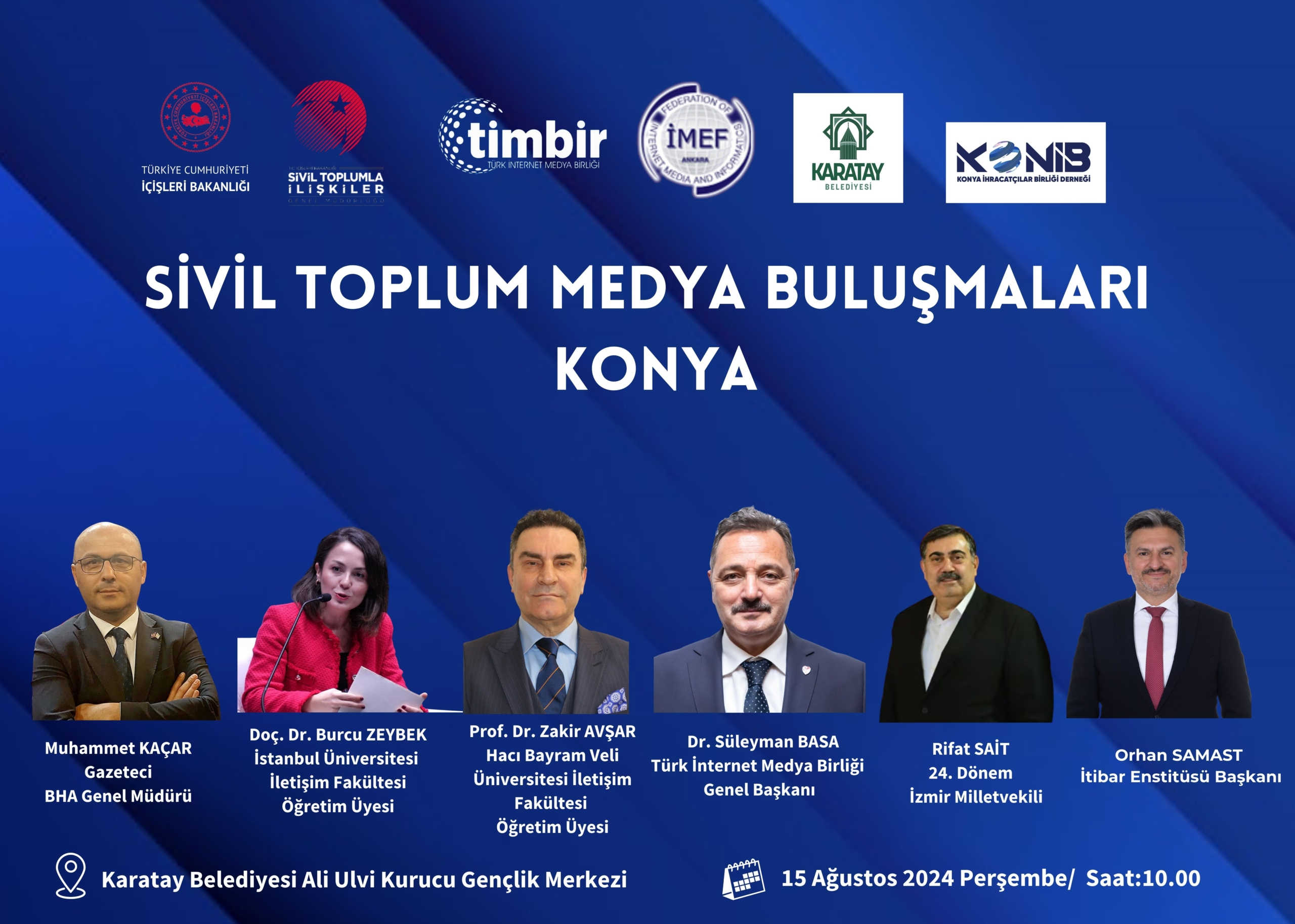 Konya’da, ‘Sivil Toplum Medya Buluşmaları’ gerçekleştirilecek
