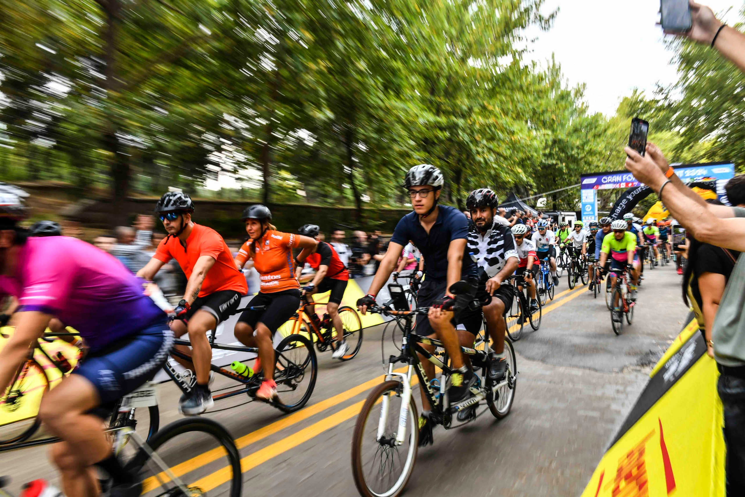 Ankara'da Gran Fondo Başkent yarışına bin 200 sporcu katıldı