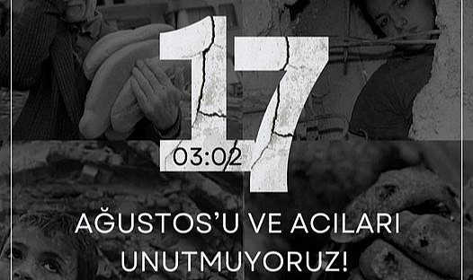 Ardahan Eğitim-İş, 17 Ağustos depremini unutmadı