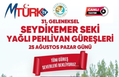 Geleneksel Seydikemer Yağlı Güreşleri MtürkTV'den canlı yayınlanacak