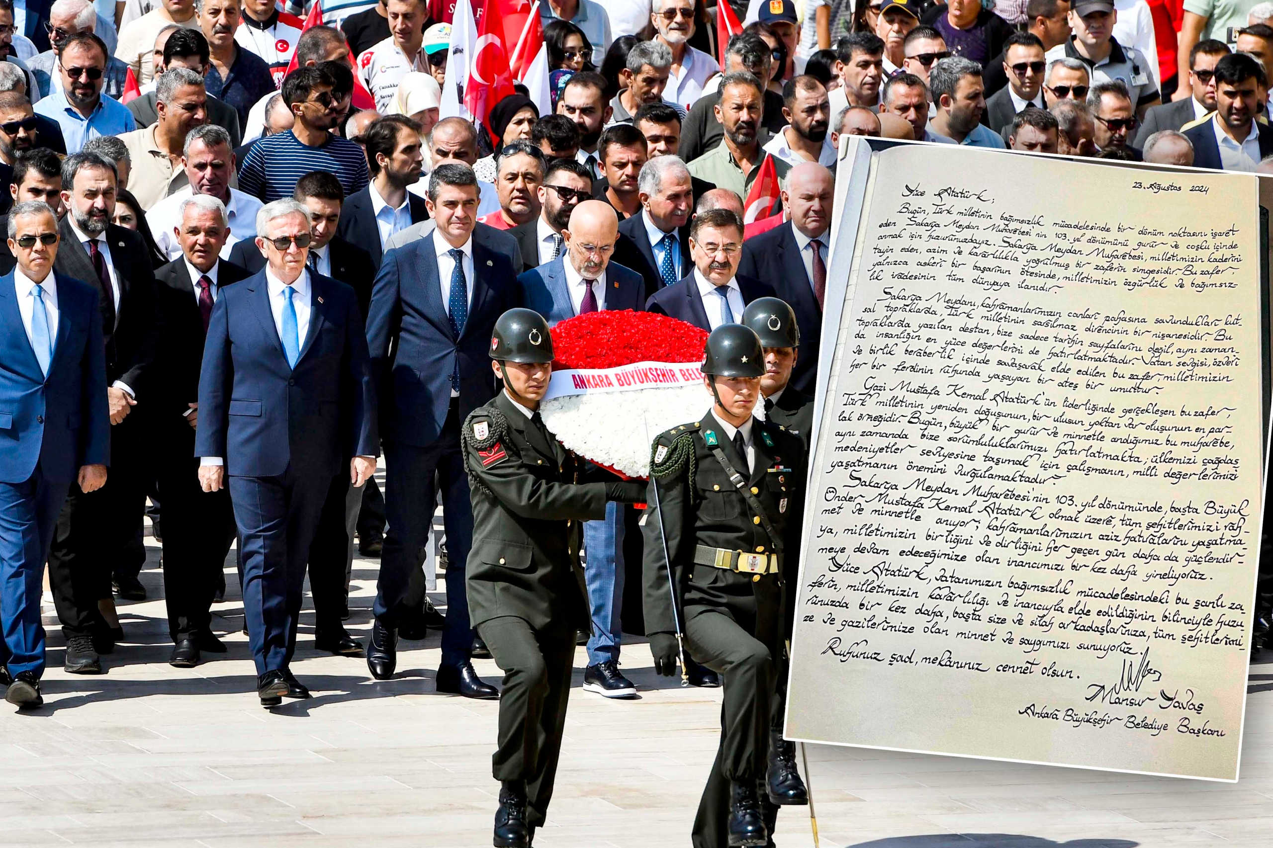 Mansur Yavaş Anıtkabir Özel Defteri'ne yazdı: Zaferin simgesi...