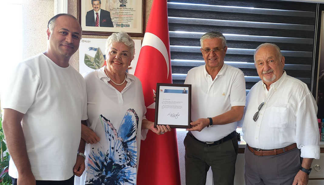 Karaman ailesine teşekkür belgesi