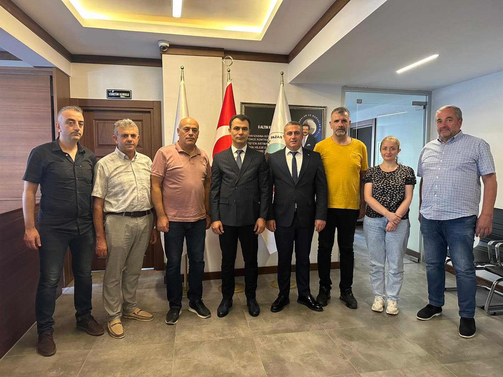 Pazar Kaymakamı PTSO'nı ziyaret etti.