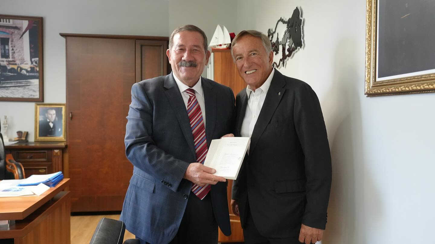 Bülent Eczacıbaşı’ndan, Başkan Fevzi Topuz’a ziyaret