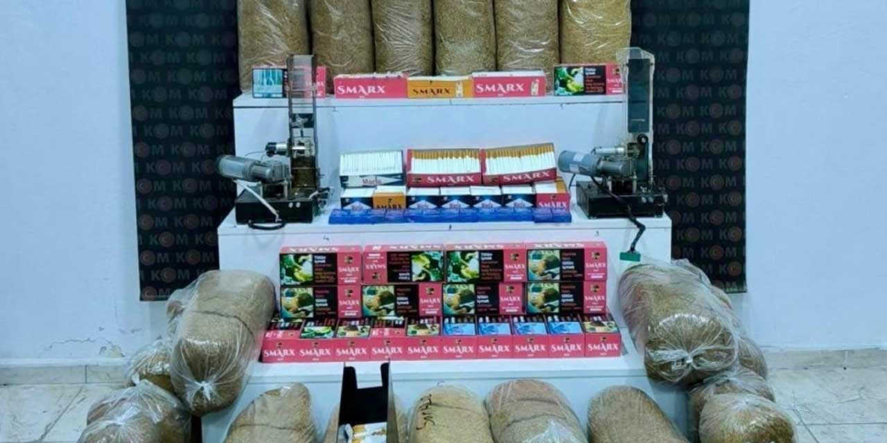 Kars Emniyetinden imalathaneye dönüştürülen depoya baskın...