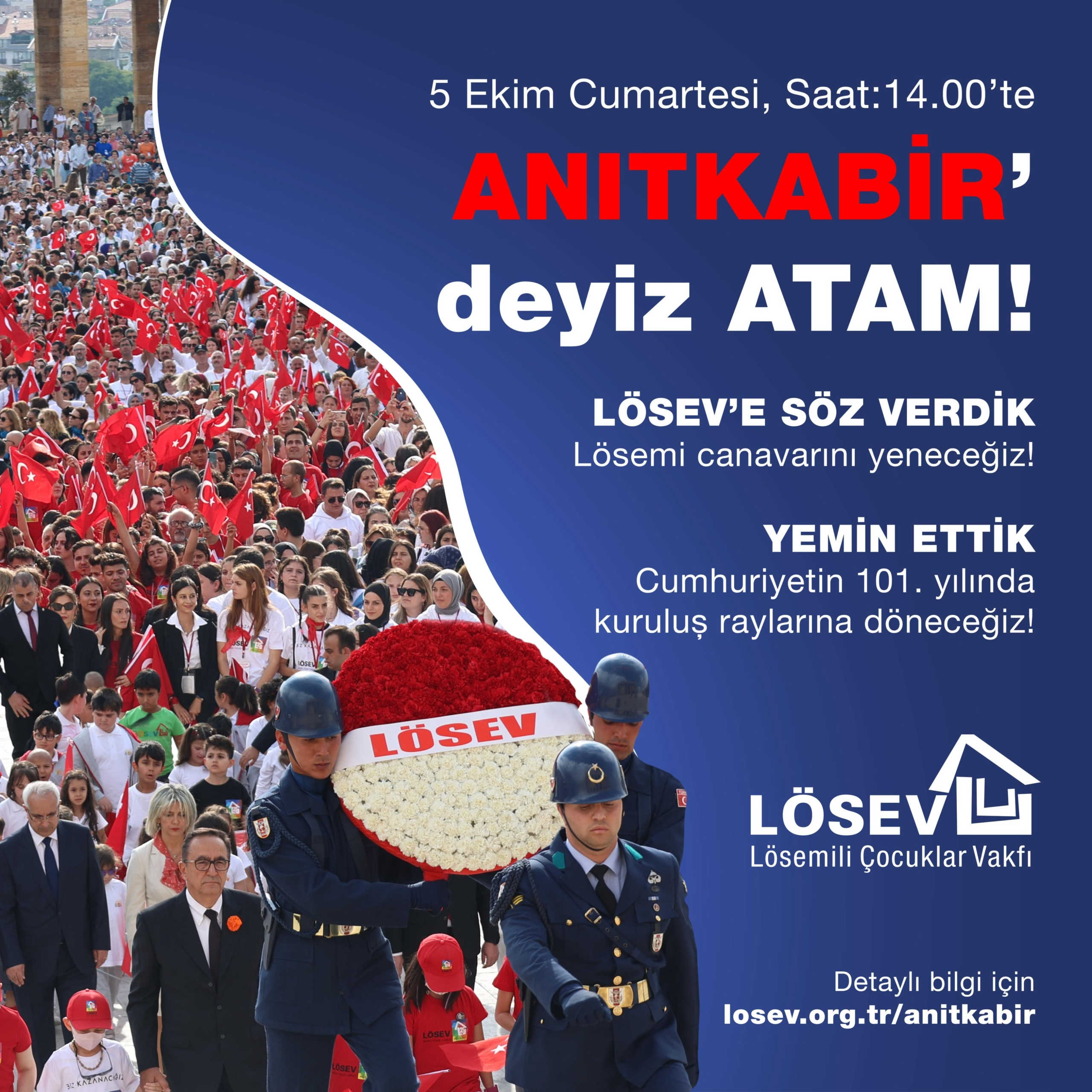 LÖSEV'den Anıtkabir'de büyük buluşma!