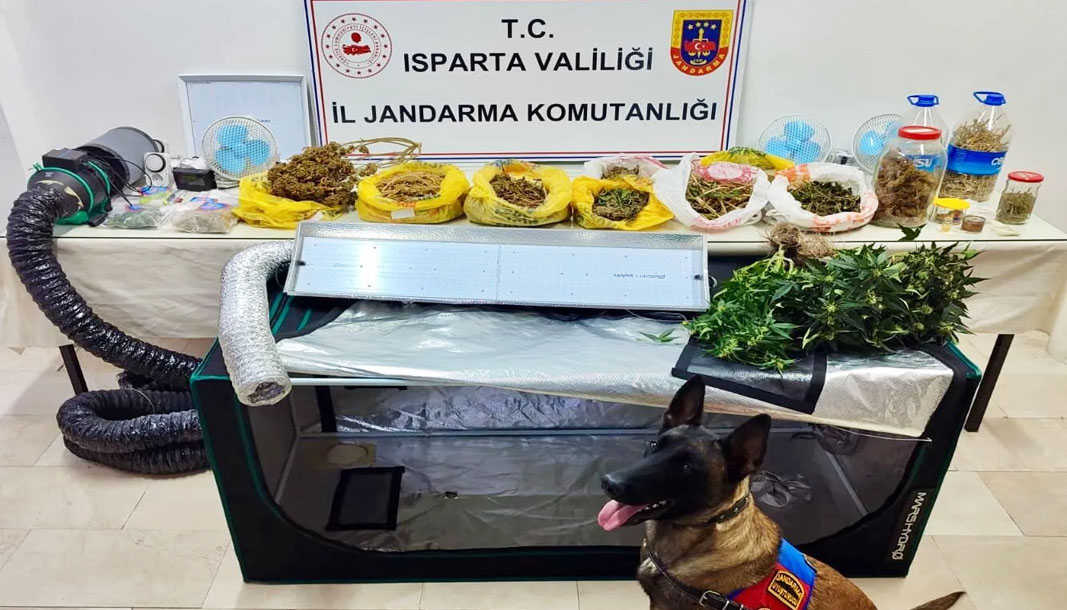 Isparta'da uyuşturucuya bir darbe daha
