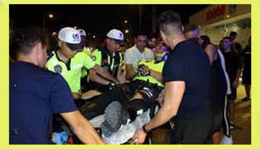 'Dur' ihtarına uymayan ehliyetsiz sürücüyü kovalayan polis memuru kaza yaptı