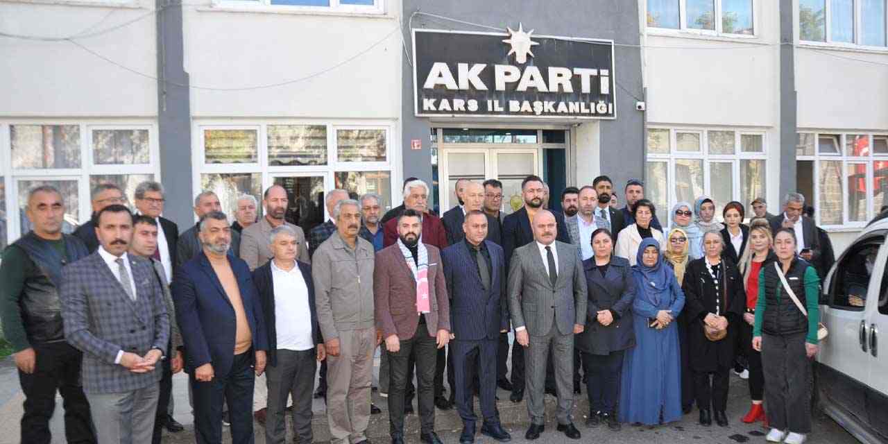 AK Parti Kars teşkilatından İsrail soykırımının 1. yılında Filistin'e destek açıklaması