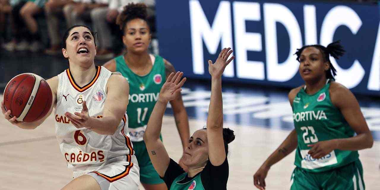 Galatasaray Çağdaş Faktoring, Uniao Sportiva'yı farklı mağlup etti