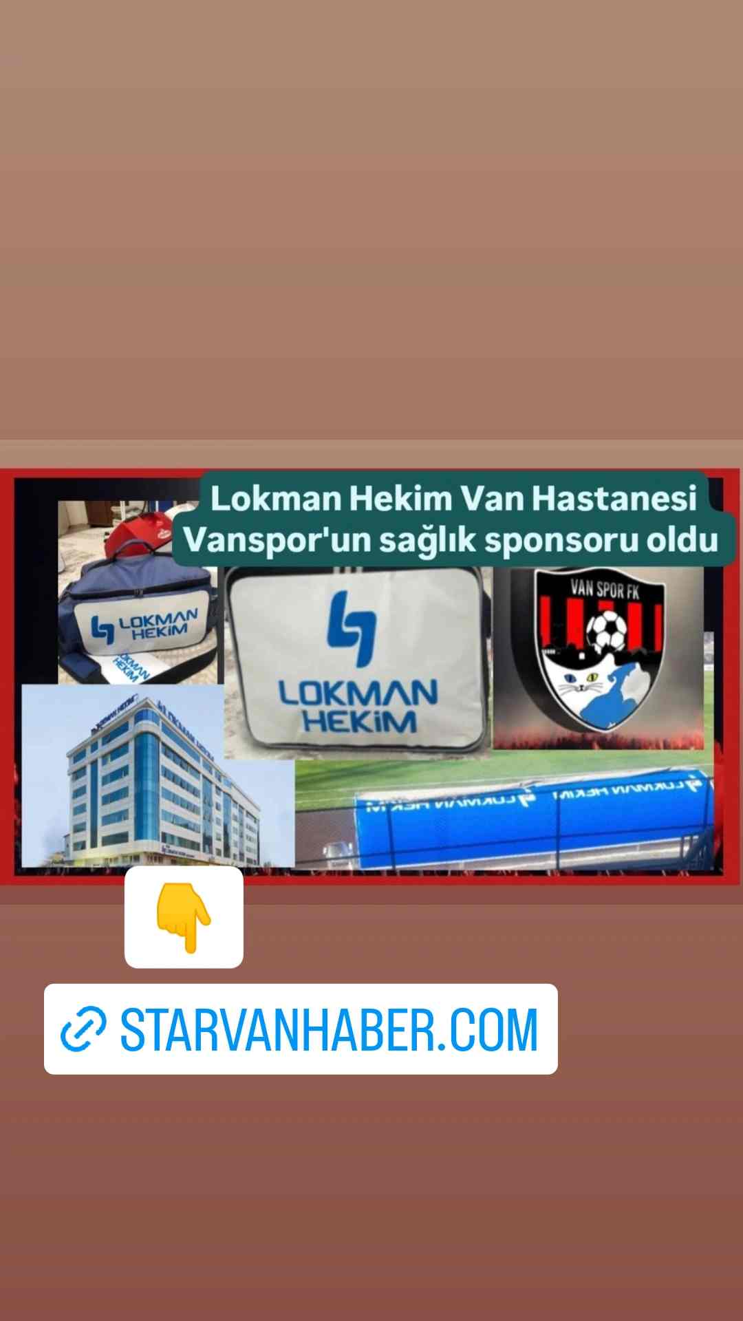 Vanspor'un 2024-2025 sezonu sağlık sponsoru Özel Lokman Hekim Van Hastanesi oldu