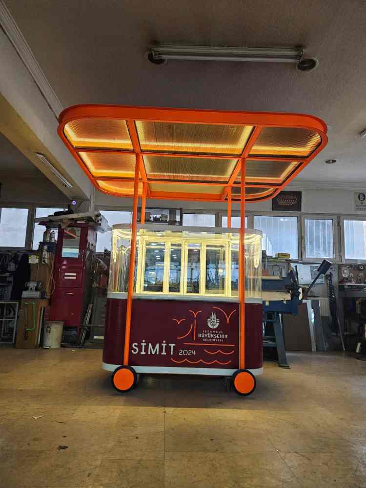 İstanbul'da simit tezgahları modernleşti