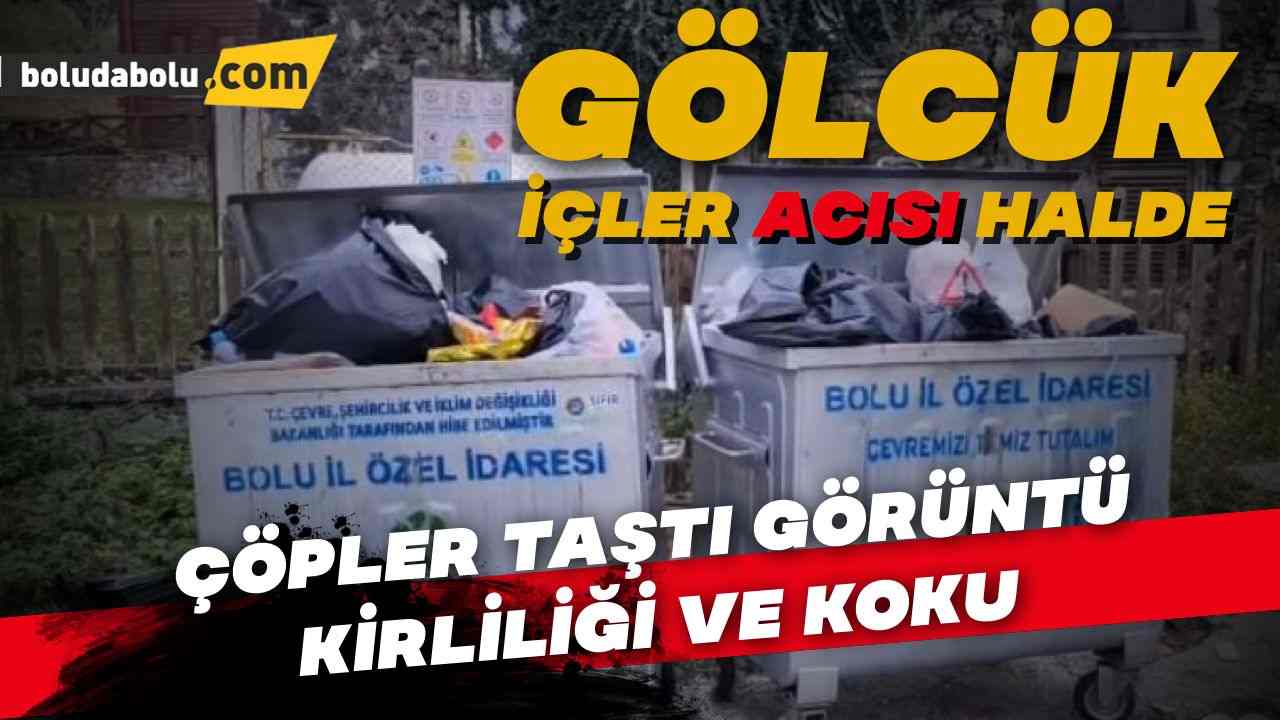 BOLU GÖLCÜK’TE ÇÖPLER TAŞTI