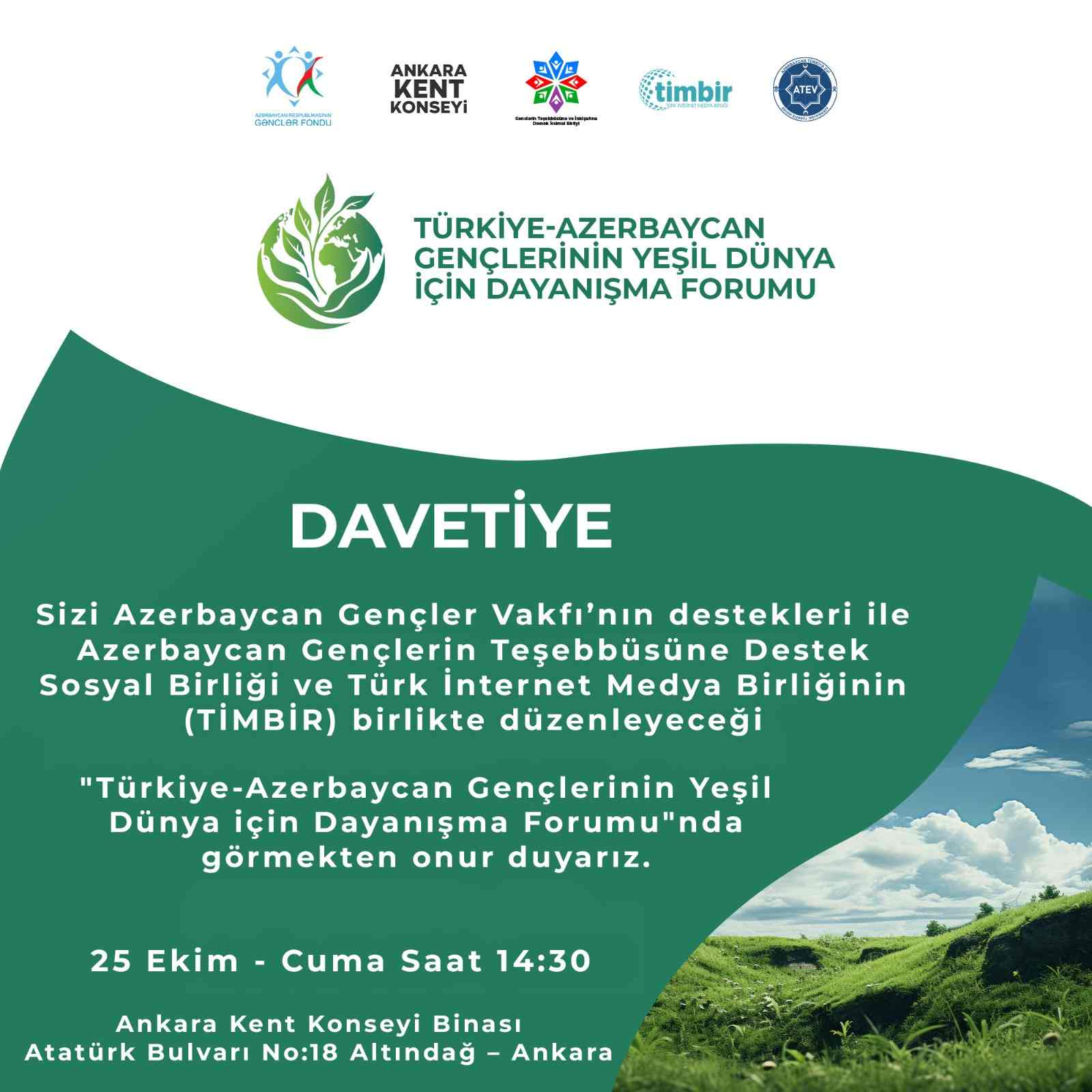 Türkiye-Azerbaycan gençlerinden yeşil dünya için birliktelik!