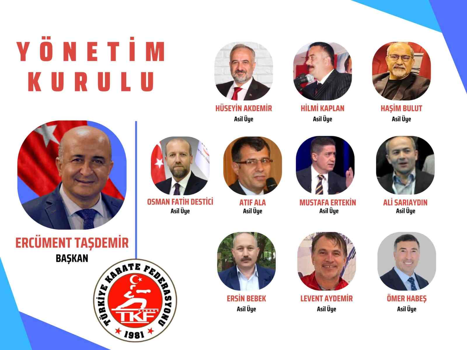 Türkiye Karate Federasyonu’nda Ercüment Taşdemir dönemi