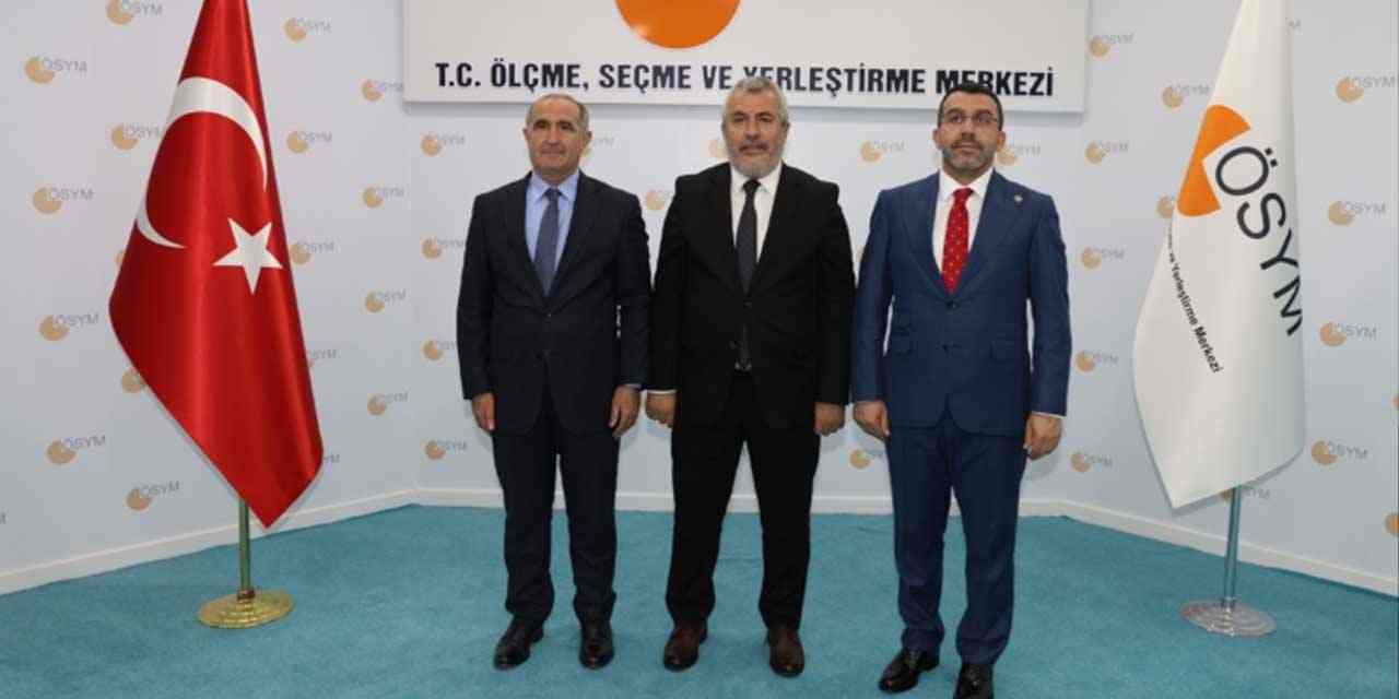 Ak Parti Kars Milletvekili Çalkın ve Rektör Kapu'dan ÖSYM Başkanı Ersoy'a ziyaret