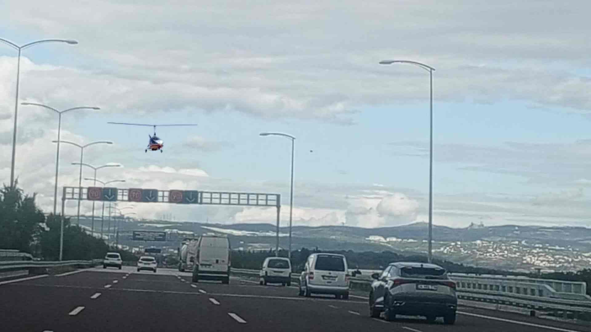 Cayrokopter ile Havadan Trafik Denetimi Başladı