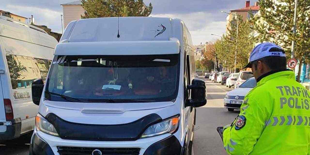 Kars’ta okul servisleri denetlendi