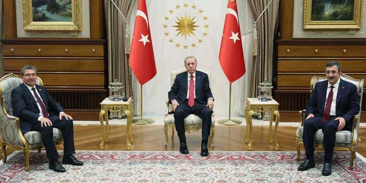 Cumhurbaşkanı Erdoğan, KKTC Başbakanı Ünal Üstel'i kabul etti