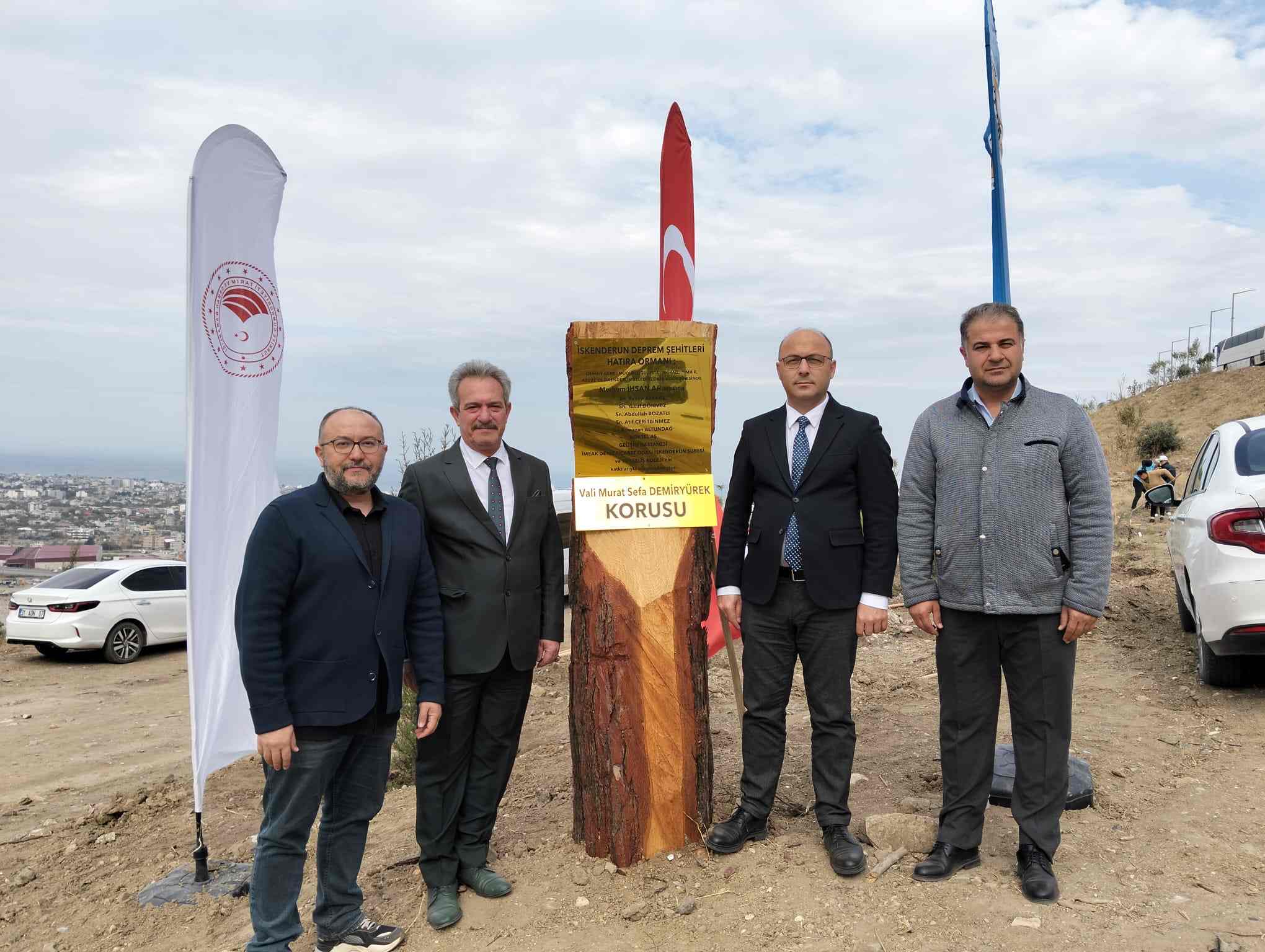 İskenderun şehitleri için kurulan hatıra ormanına TİMBİR'den destek