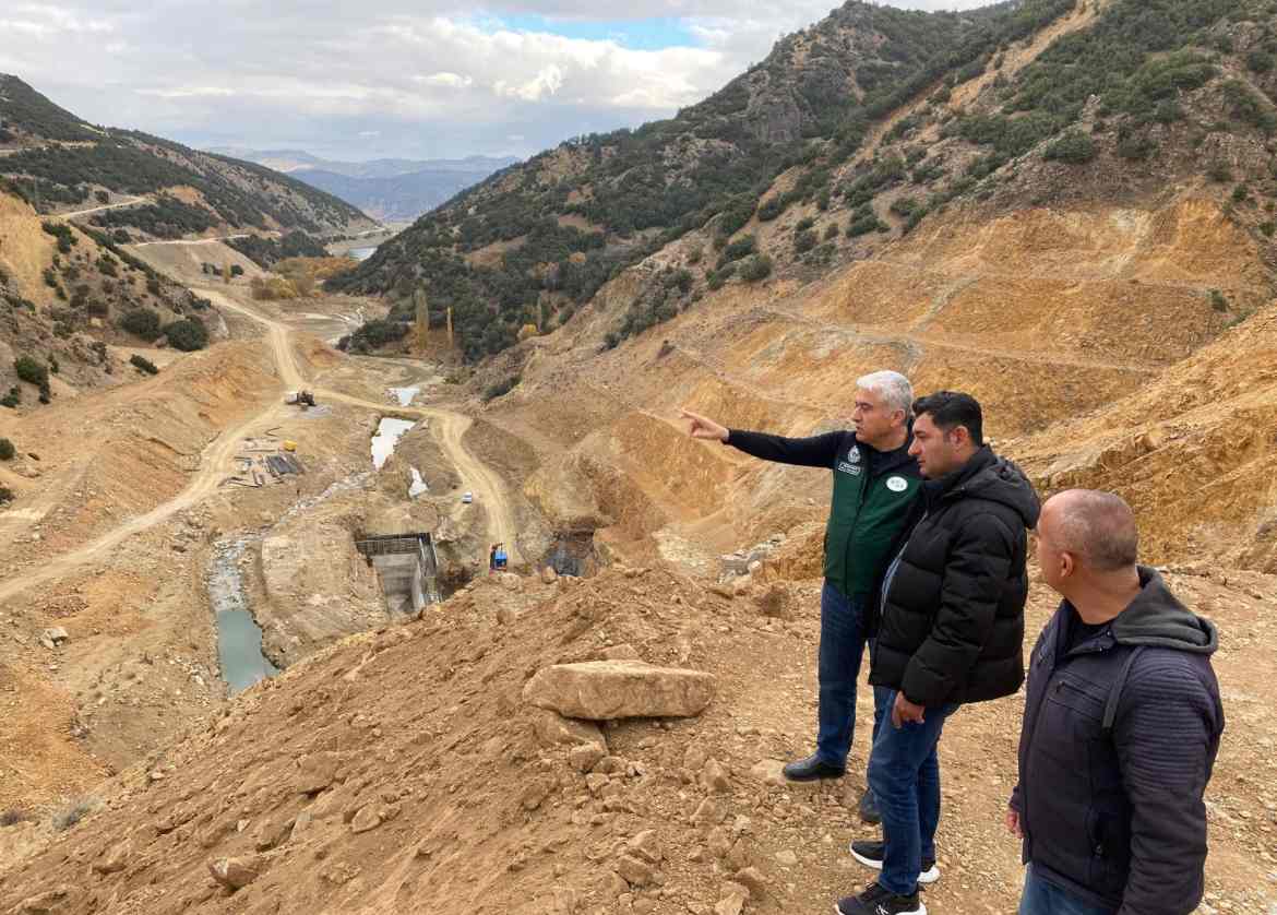 Darıderesi 2 barajındaki son durum incelendi