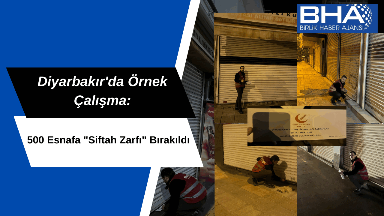 Diyarbakır’da 500 esnafa “siftah zarfı” bırakıldı