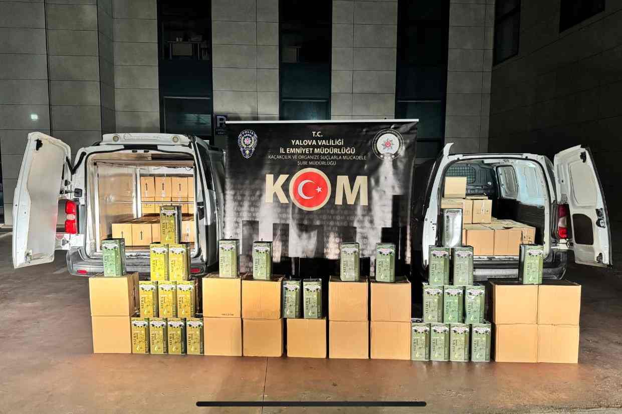 Yalova'da sahte zeytinyağı ve nargile tütünü operasyonu