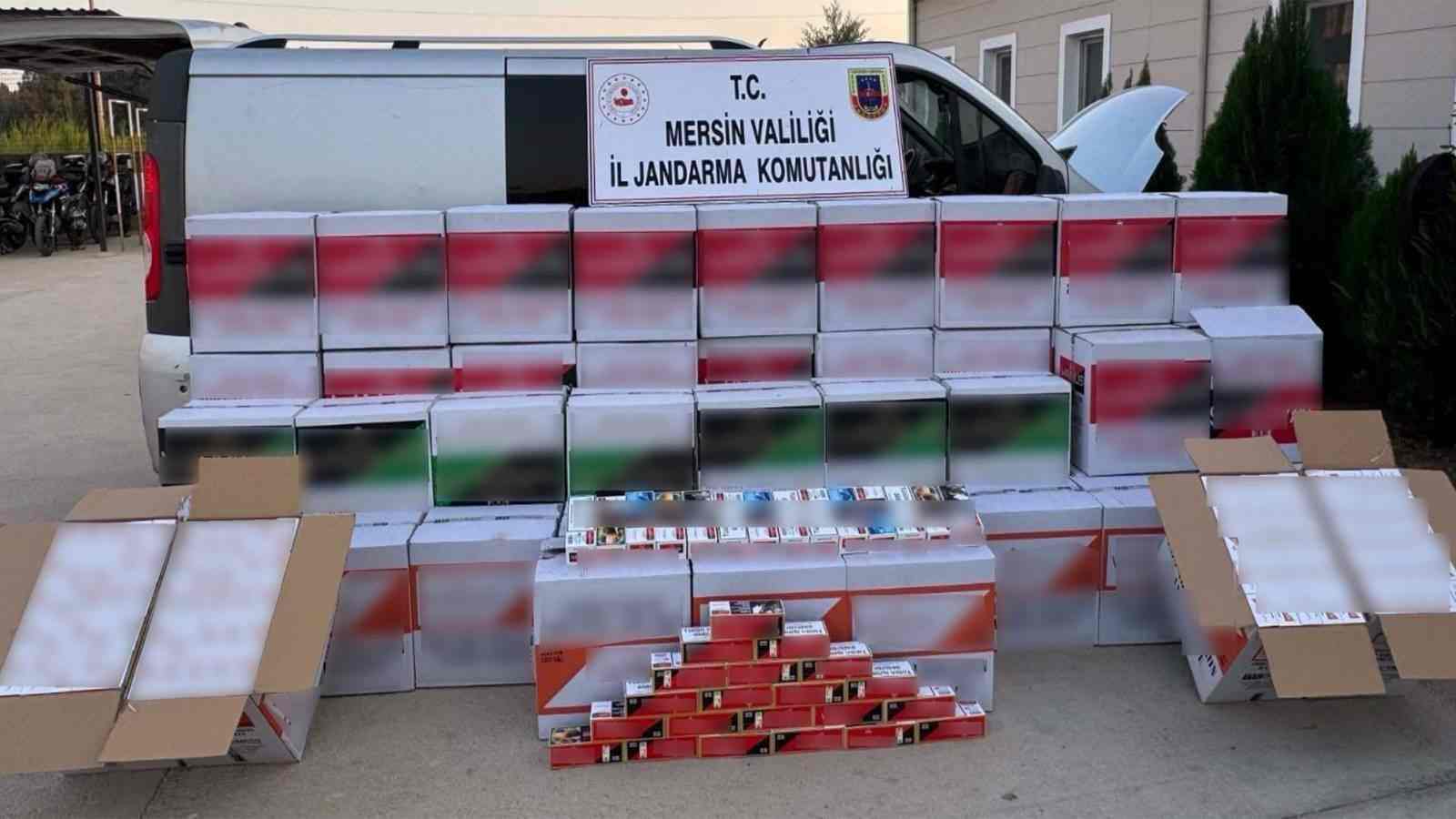 Jandarmadan Silifke’de kaçak makaron operasyonu