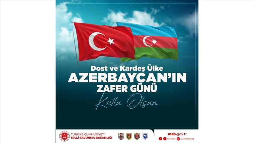 Türkiye'den Azerbaycan'a Zafer Günü mesajı