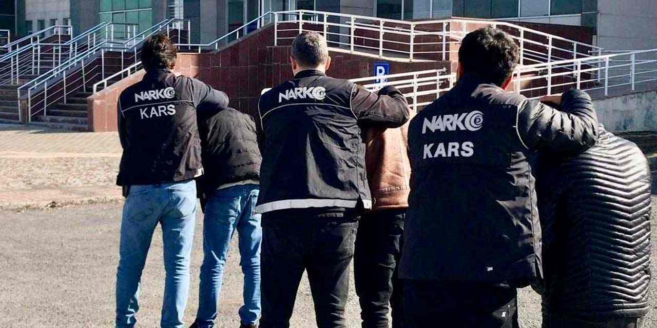 Kars'ta imalathaneye çevrilen aparta baskın: 2 şüpheli tutuklandı